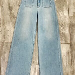 JBD Light Blue Wide-Leg Women Jeans